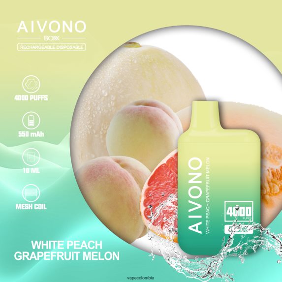 Vape Desechable - melón melocotón blanco pomelo Aivono AIM BOXX 4000 ZTD822224